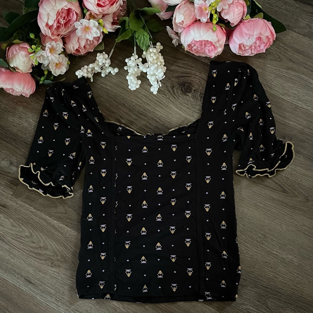 Free People Bosanova Cropped Top - Black - Picture 5 of 12